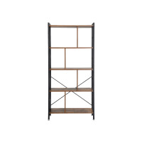 Produktbild för Bookcase X: Antique, Black 155x74x30cm