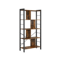 Produktbild för Bookcase X: Antique, Black 155x74x30cm