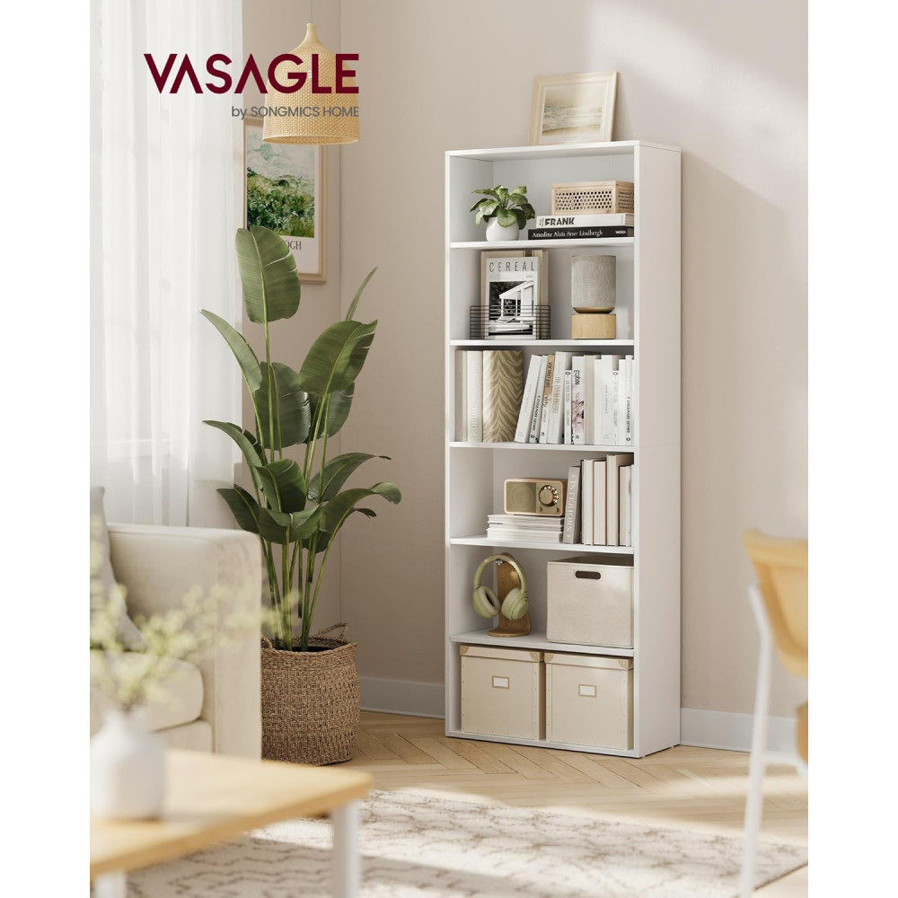 Produktbild för Bookcase White 60x24x179cm