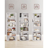 Produktbild för Bookcase White 60x24x179cm