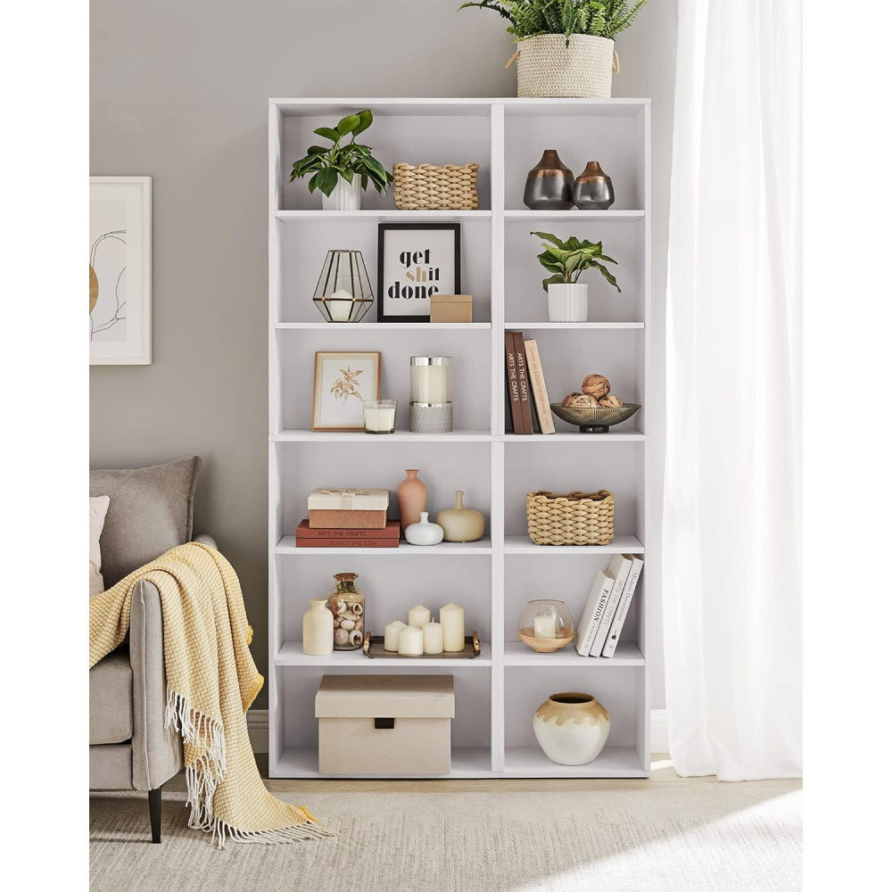 Produktbild för Bookcase White 60x24x179cm