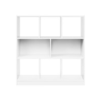 Produktbild för Bookcase White 98x30x100cm