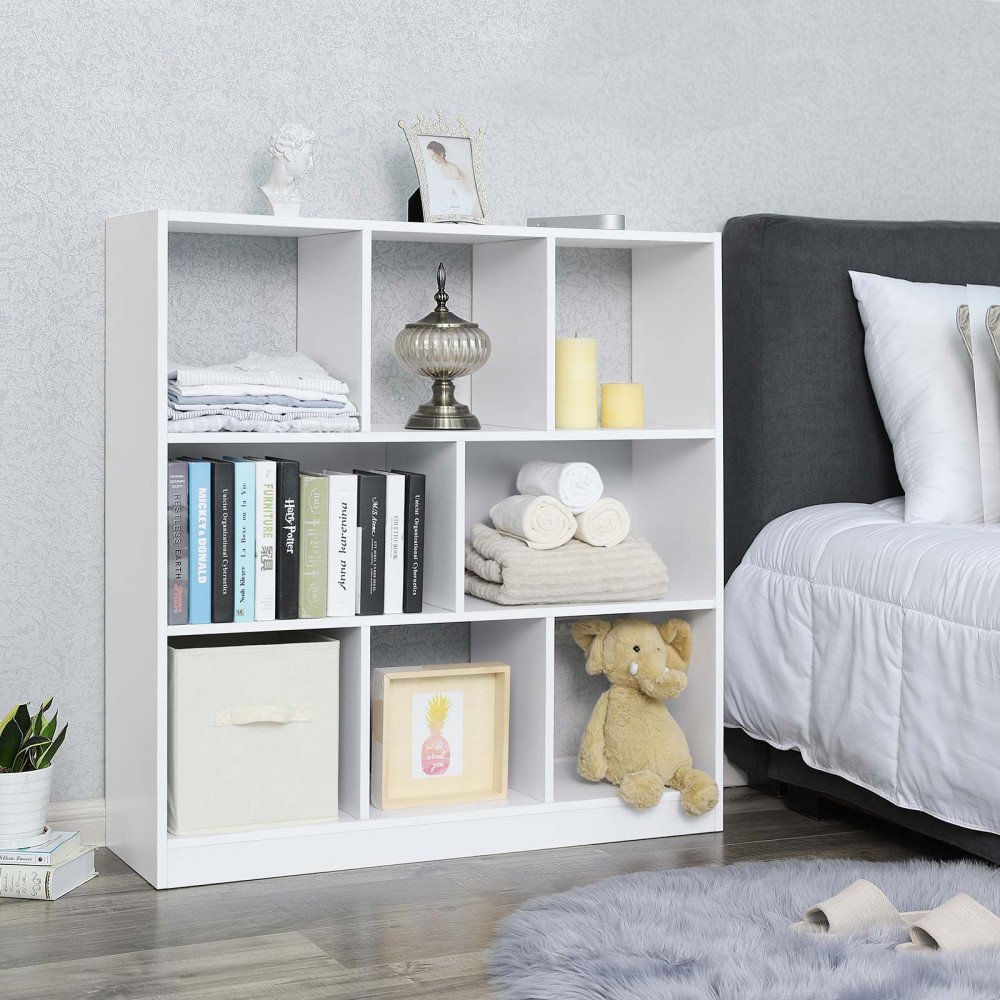Produktbild för Bookcase White 98x30x100cm