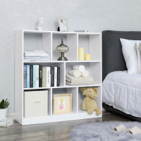 Produktbild för Bookcase White 98x30x100cm