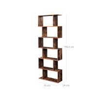 Produktbild för Bookcase X: Antique 191x70x24cm