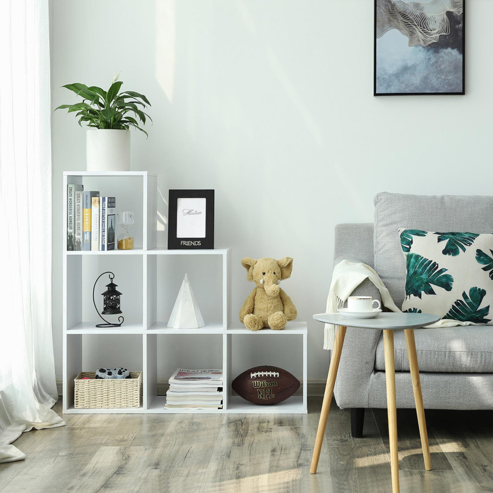 Produktbild för Bookcase White 98x98x29cm