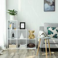 Produktbild för Bookcase White 98x98x29cm