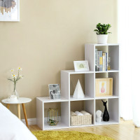 Produktbild för Bookcase White 98x98x29cm