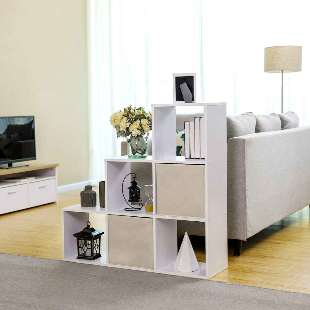 Produktbild för Bookcase White 98x98x29cm