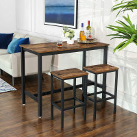 Produktbild för Bar Stools X: Antique, Black 40x30x65cm