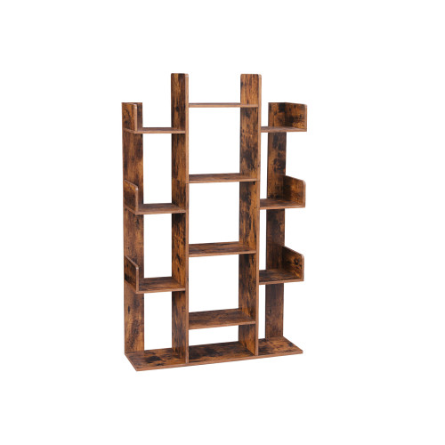 VASAGLE Bookcase X: Antique 86x25x140cm