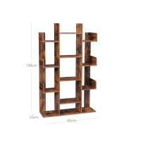Produktbild för Bookcase X: Antique 86x25x140cm