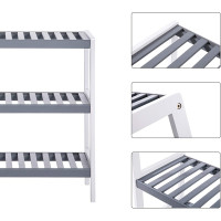 Produktbild för Shoe Rack White 70x55x26cm