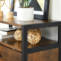 Produktbild för Shoe Rack Black, Antique Color 60x30x130cm