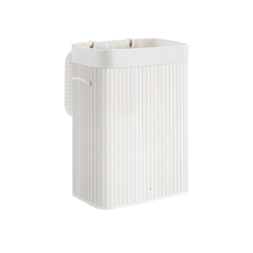 Produktbild för Laundry Hamper White 40x30x60cm