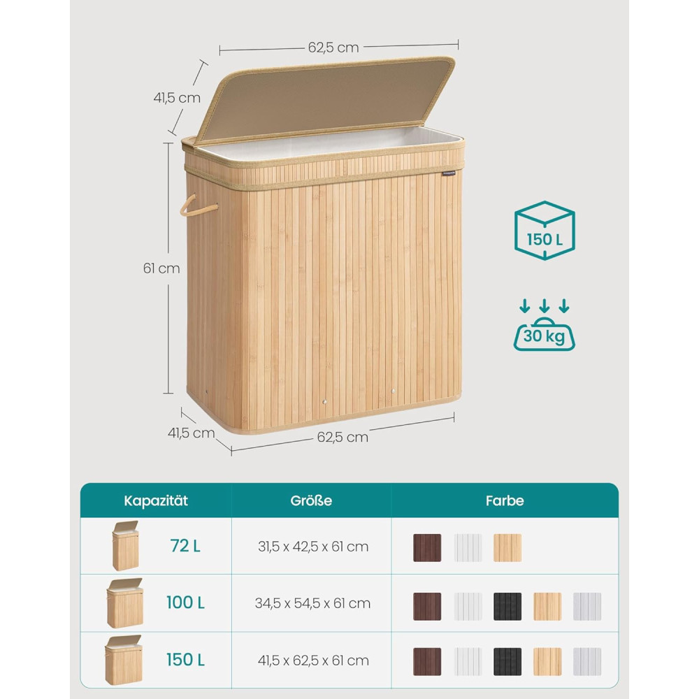 Produktbild för Laundry Hamper Yellow 63x42x61cm