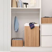Produktbild för Laundry Hamper Natural 40×30×60cm