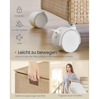 Produktbild för Laundry Hamper Yellowish Brown 47x38x65cm