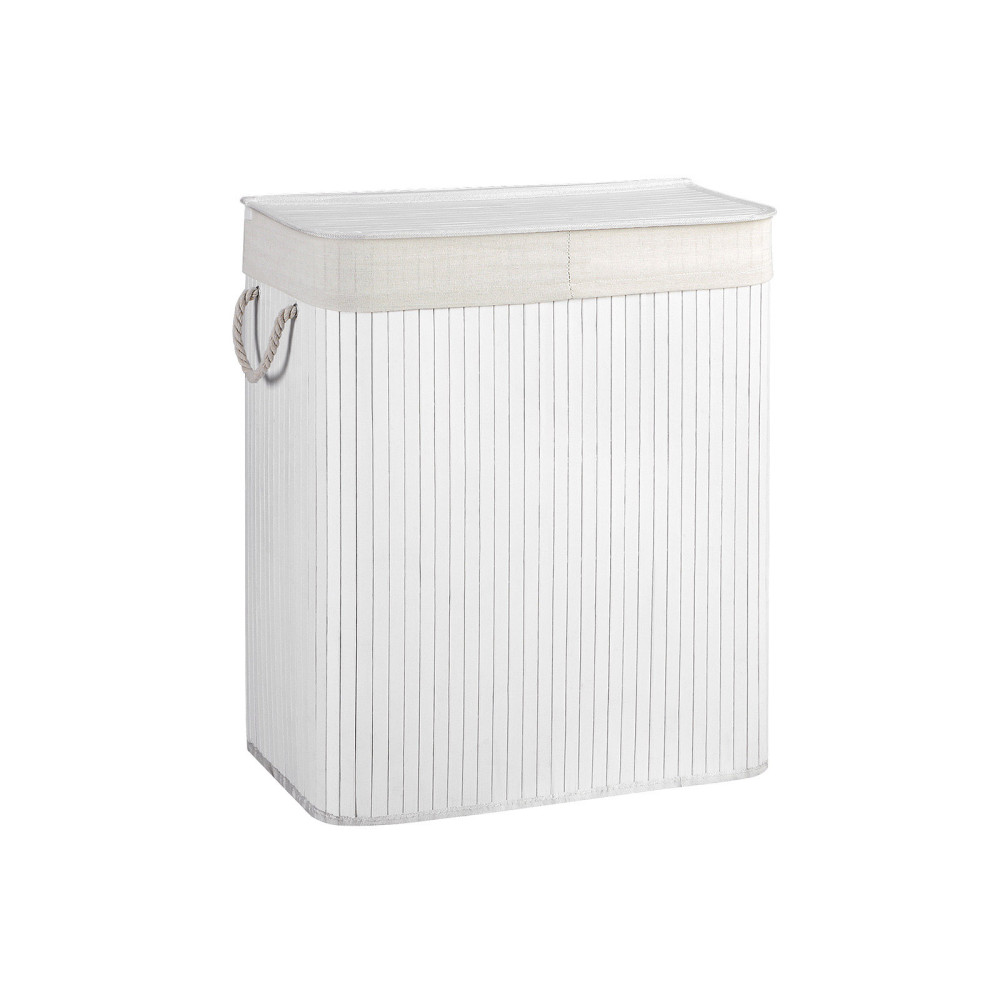 Produktbild för Laundry Hamper White 52x32x62cm