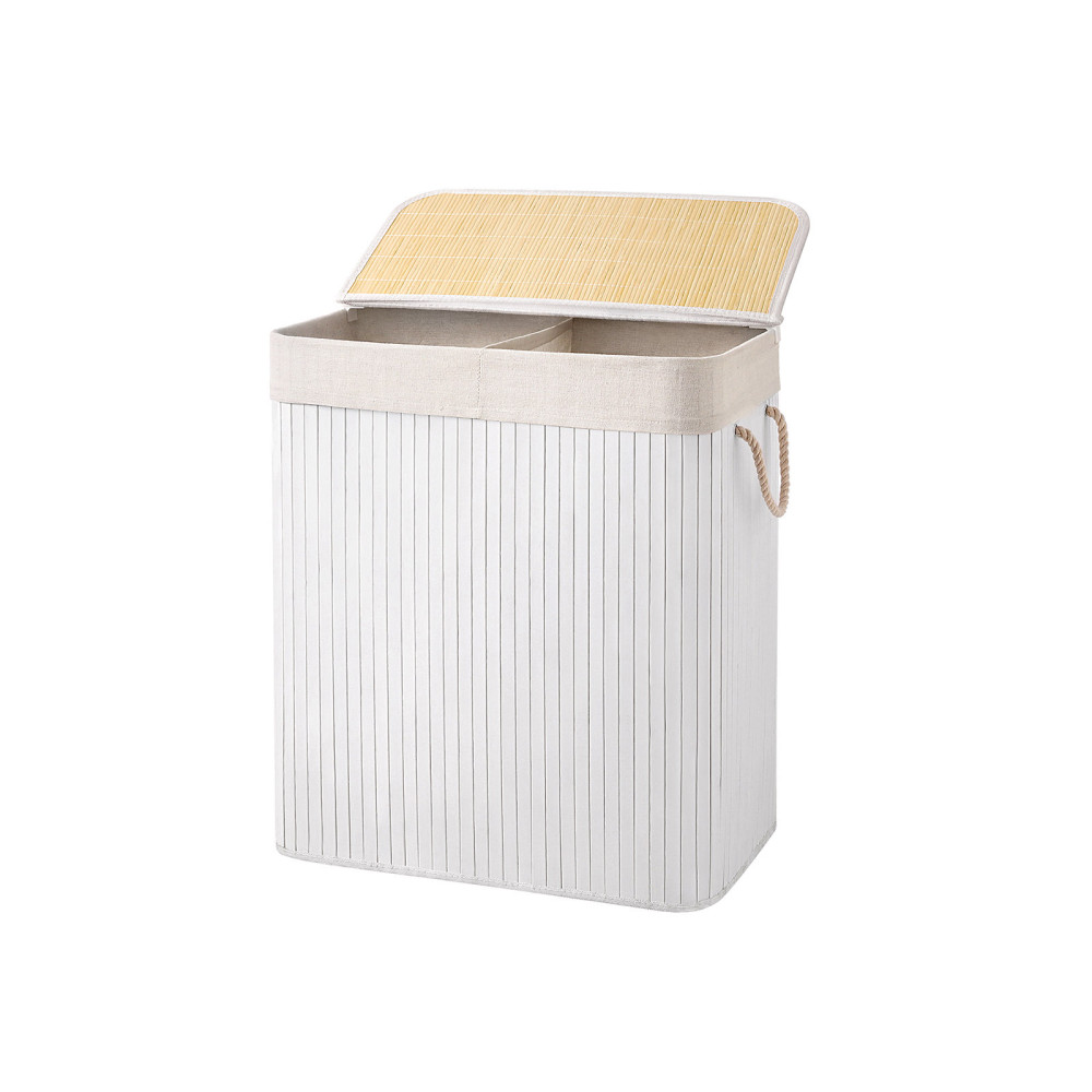 Produktbild för Laundry Hamper White 52x32x62cm