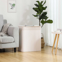 Produktbild för Laundry Hamper White 52x32x62cm
