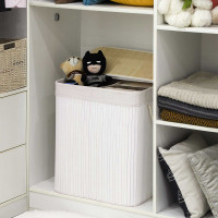 Produktbild för Laundry Hamper White 52x32x62cm