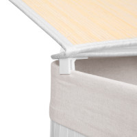 Produktbild för Laundry Hamper White 52x32x62cm