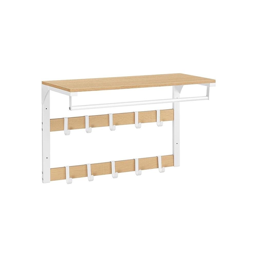 Produktbild för Coat Rack Yellow 65x30x42cm