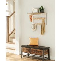 Produktbild för Coat Rack Yellow 65x30x42cm