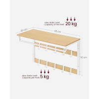 Produktbild för Coat Rack Yellow 65x30x42cm