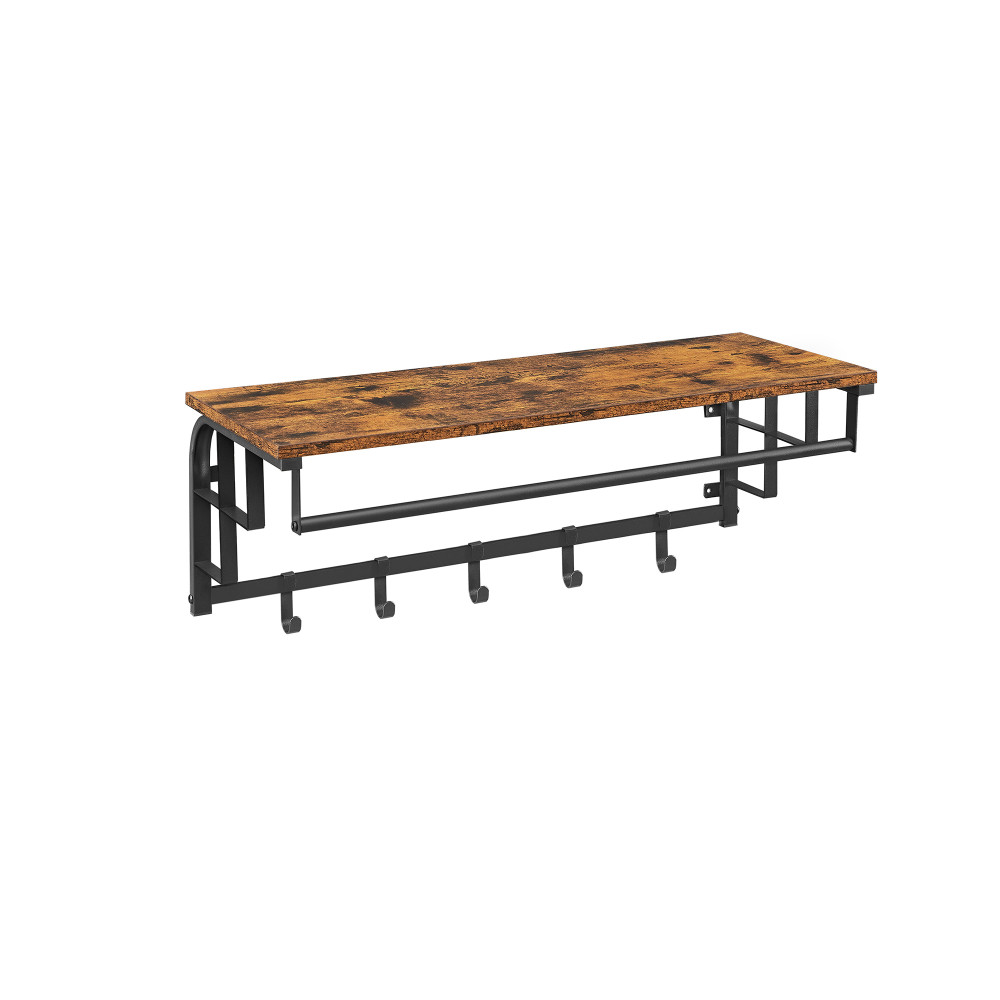 Produktbild för Coat Rack Black, Retro Color 80x30x27cm