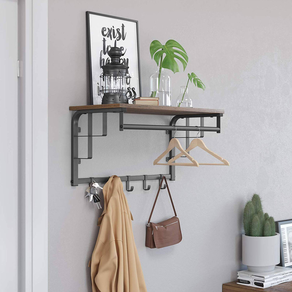 Produktbild för Coat Rack X: Antique, Black 66x30x27cm