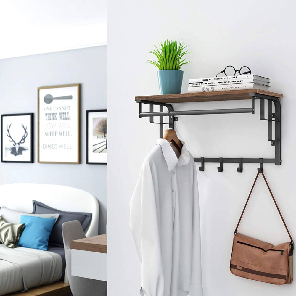Produktbild för Coat Rack X: Antique, Black 66x30x27cm