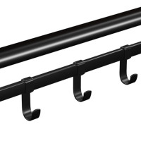 Produktbild för Coat Rack X: Antique, Black 66x30x27cm