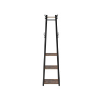 Produktbild för Coat Rack X: Antique, Black 43x43x180cm