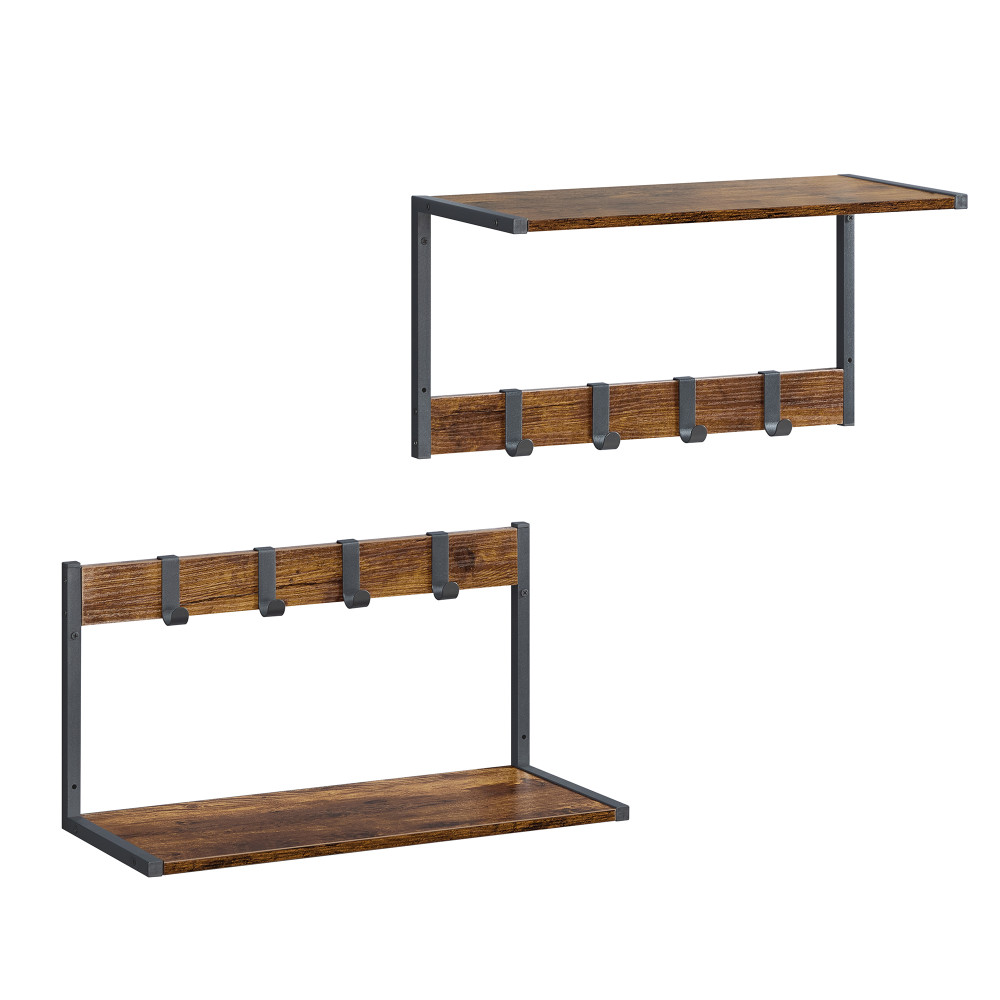 Produktbild för Wall Shelf Yellowish Brown 50x24x27cm