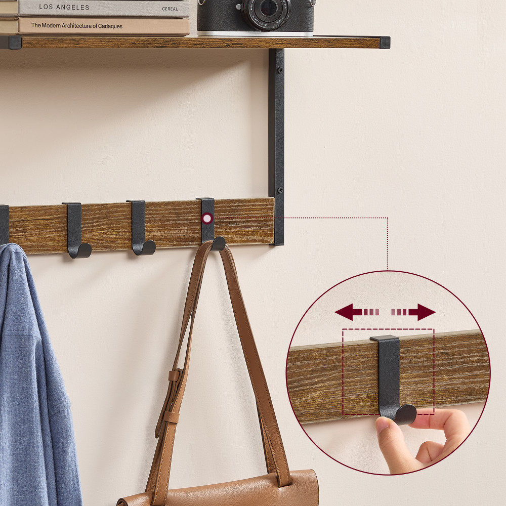 Produktbild för Wall Shelf Yellowish Brown 50x24x27cm
