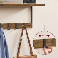 Produktbild för Wall Shelf Yellowish Brown 50x24x27cm