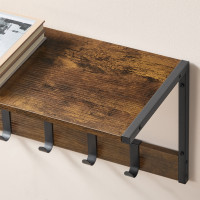 Produktbild för Wall Shelf Yellowish Brown 50x24x27cm