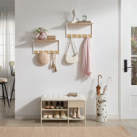 Produktbild för Wall Shelf Yellow 50x24x27cm