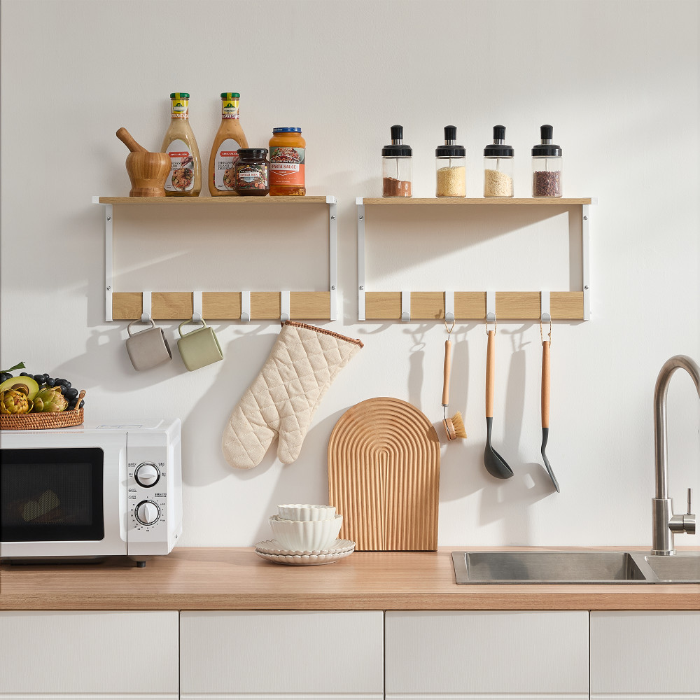 Produktbild för Wall Shelf Yellow 50x24x27cm
