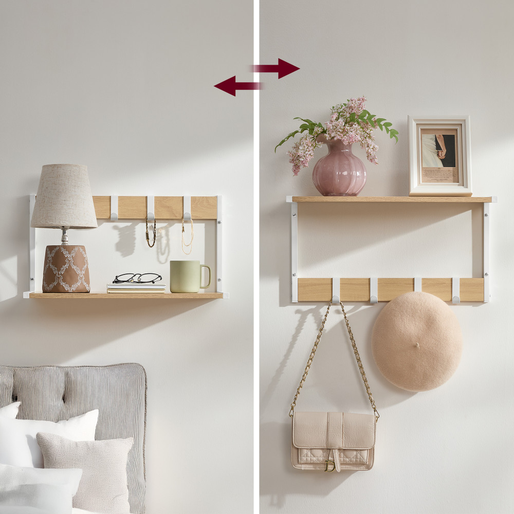 Produktbild för Wall Shelf Yellow 50x24x27cm