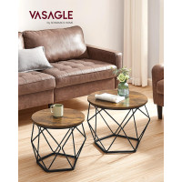 Produktbild för Coffee Table Yellowish Brown 60x60x45cm