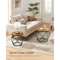 Produktbild för Coffee Table Yellowish Brown 60x60x45cm