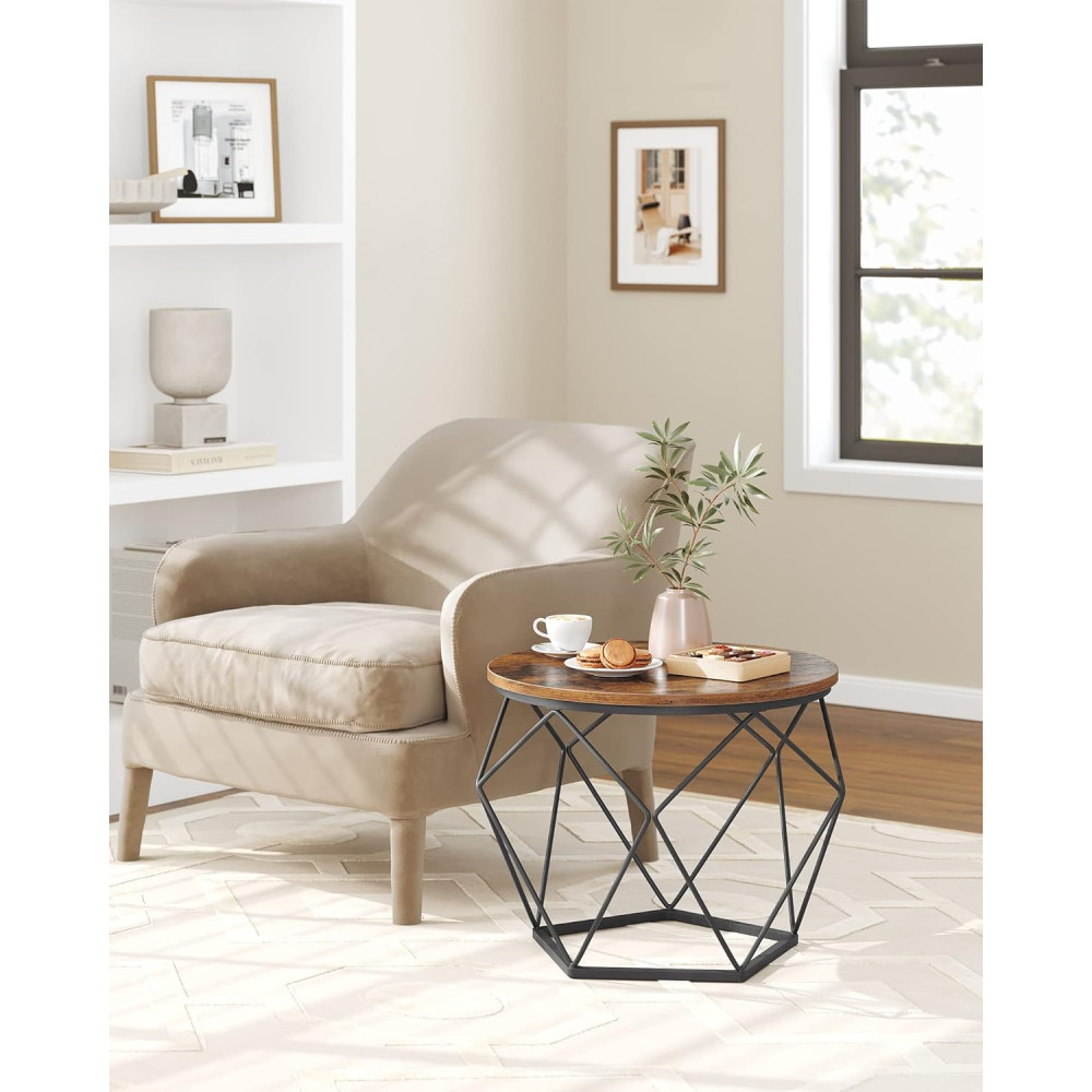 Produktbild för Coffee Table Yellowish Brown 60x60x45cm