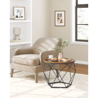 Produktbild för Coffee Table Yellowish Brown 60x60x45cm