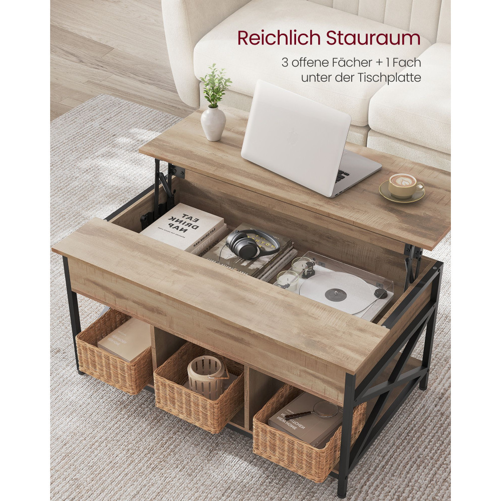 Produktbild för Coffee Table 100x60x(48—62)cm