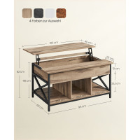 Produktbild för Coffee Table 100x60x(48—62)cm