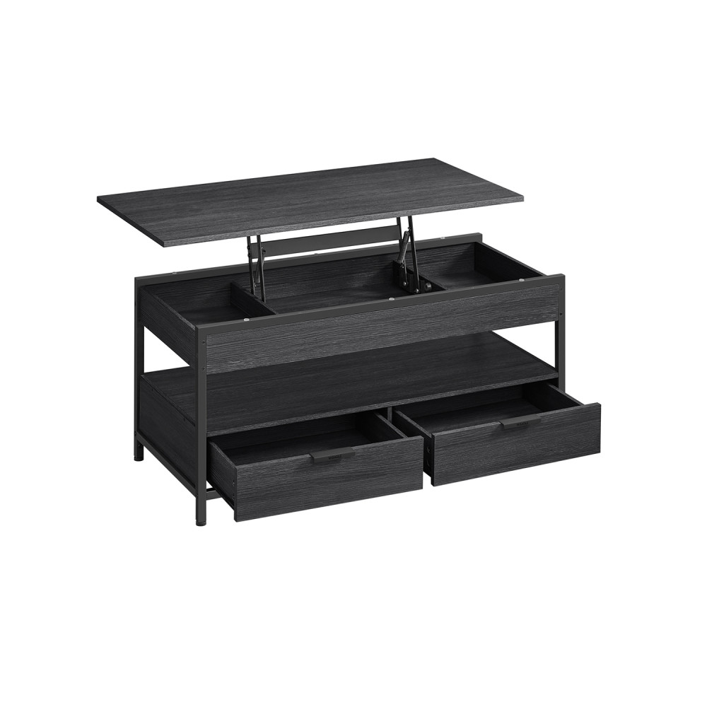 Produktbild för Coffee Table Black 100x50x48cm