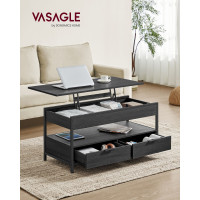 Produktbild för Coffee Table Black 100x50x48cm